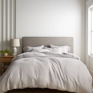 Quince Soft Gray Duvet Cover King/Cal King